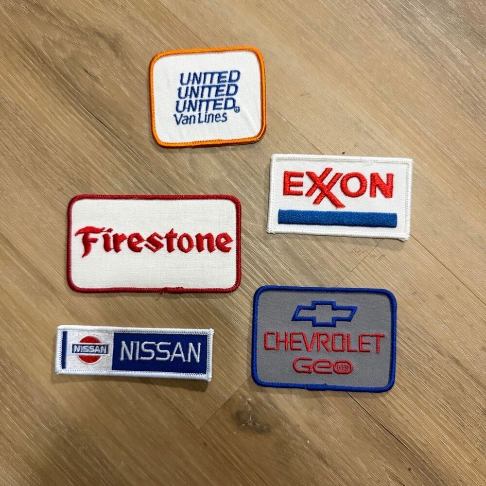 Vintage Patch Lot 70s 80s 90s Automotive Gas Trucking Embroidered Sew On Retro